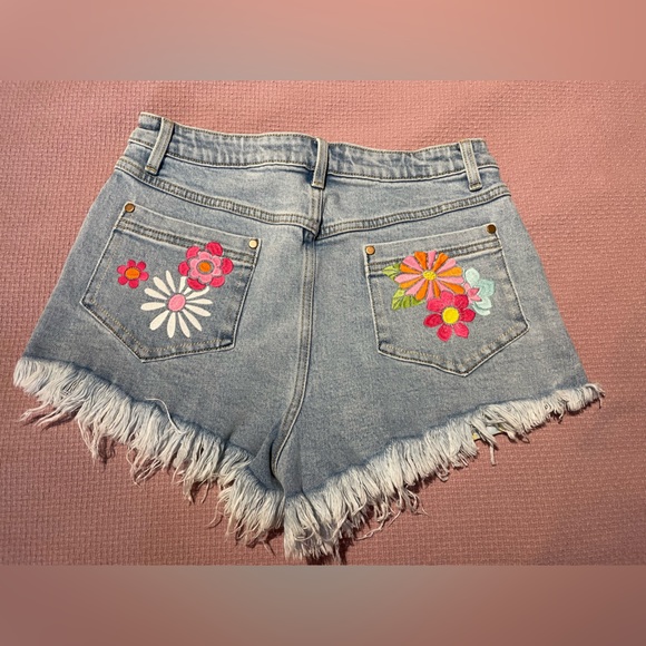 Dolls Kill Pants - Dolls Kill sugar Thrillz Outta Sight Distressed Denim Shorts